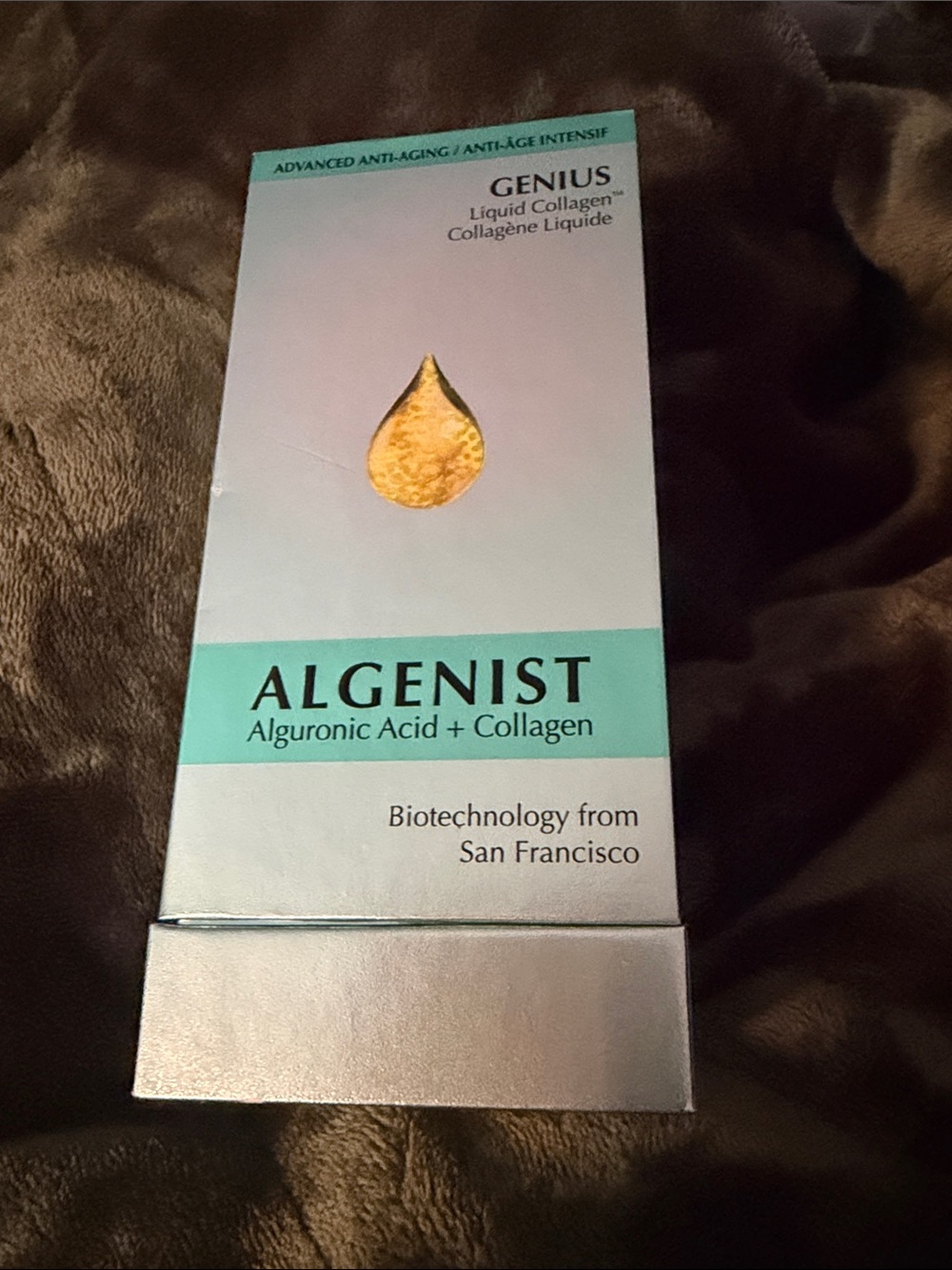 Skincare Product Box on Blanket
